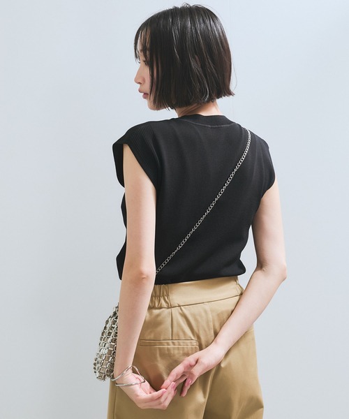 VIS(ビス)の「【UVケア/接触冷感/洗える】美人スリーブニット(ニット/セーター・レディース・オレンジ/ブラウン/ブラック/オフホワイト・FREE)」の18枚目の写真