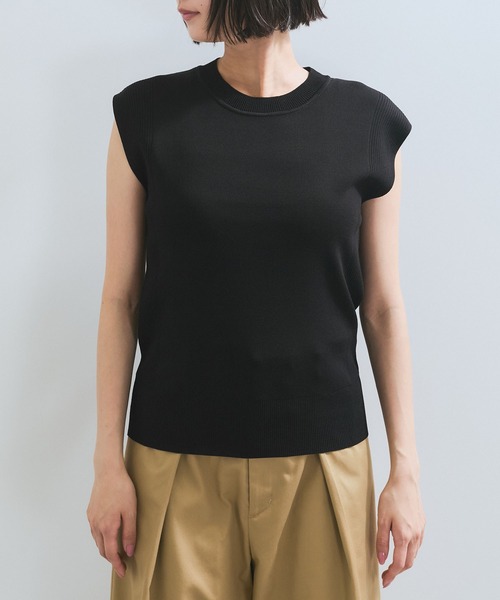 VIS(ビス)の「【UVケア/接触冷感/洗える】美人スリーブニット(ニット/セーター・レディース・オレンジ/ブラウン/ブラック/オフホワイト・FREE)」の20枚目の写真