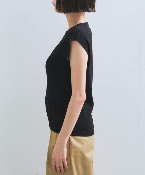 VIS(ビス)の「【UVケア/接触冷感/洗える】美人スリーブニット(ニット/セーター・レディース・オレンジ/ブラウン/ブラック/オフホワイト・FREE)」の21枚目の写真