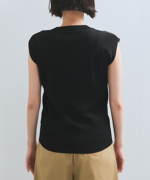 VIS(ビス)の「【UVケア/接触冷感/洗える】美人スリーブニット(ニット/セーター・レディース・オレンジ/ブラウン/ブラック/オフホワイト・FREE)」の22枚目の写真