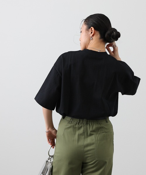 COLONY 2139（コロニートゥーワンスリーナイン）の「箔プリントTシャツ（Tシャツ/カットソー・レディース・ブラック/チャコールグレー/ホワイト・FREE）」の8枚目の写真