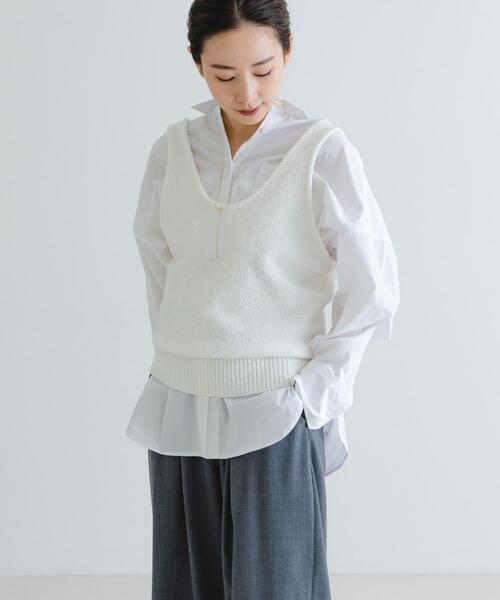 URBAN RESEARCH(アーバンリサーチ)の「ブロードオーバーシャツ(シャツ/ブラウス・レディース・ライトブルー/オフホワイト・FREE)」の1枚目の写真