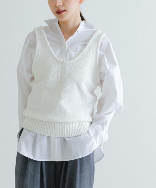 URBAN RESEARCH(アーバンリサーチ)の「ブロードオーバーシャツ(シャツ/ブラウス・レディース・ライトブルー/オフホワイト・FREE)」の3枚目の写真