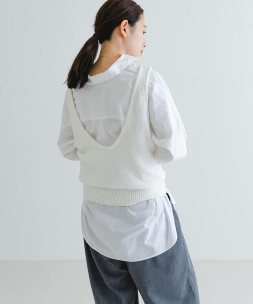 URBAN RESEARCH(アーバンリサーチ)の「ブロードオーバーシャツ(シャツ/ブラウス・レディース・ライトブルー/オフホワイト・FREE)」の5枚目の写真