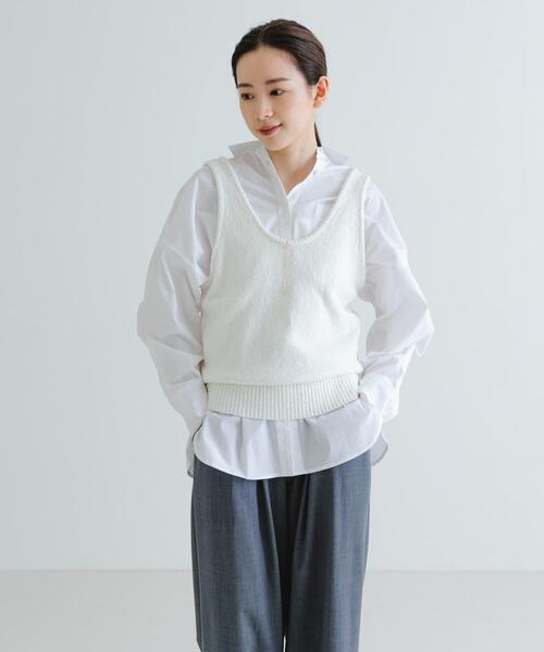 URBAN RESEARCH(アーバンリサーチ)の「ブロードオーバーシャツ(シャツ/ブラウス・レディース・ライトブルー/オフホワイト・FREE)」の6枚目の写真