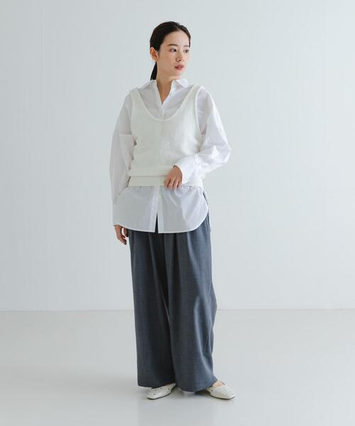 URBAN RESEARCH(アーバンリサーチ)の「ブロードオーバーシャツ(シャツ/ブラウス・レディース・ライトブルー/オフホワイト・FREE)」の8枚目の写真