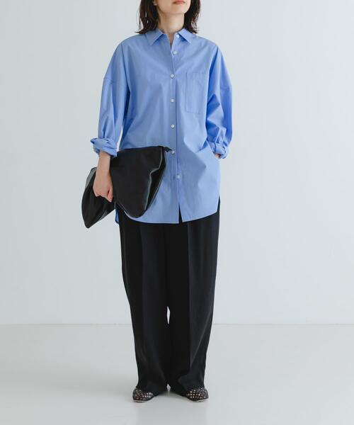 URBAN RESEARCH(アーバンリサーチ)の「ブロードオーバーシャツ(シャツ/ブラウス・レディース・ライトブルー/オフホワイト・FREE)」の14枚目の写真