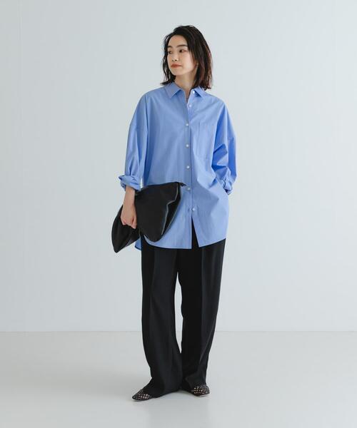 URBAN RESEARCH(アーバンリサーチ)の「ブロードオーバーシャツ(シャツ/ブラウス・レディース・ライトブルー/オフホワイト・FREE)」の15枚目の写真