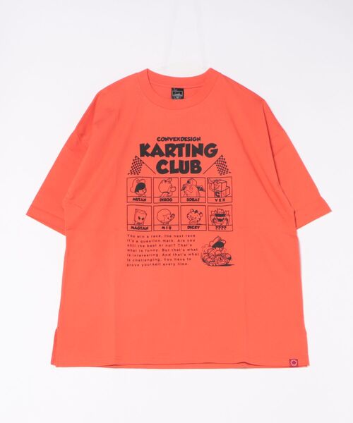 bott tシャツ　ブラウン　オレンジ CITEN tシャツ 「CITEN」ボクシー フィット Tシャツ レディース