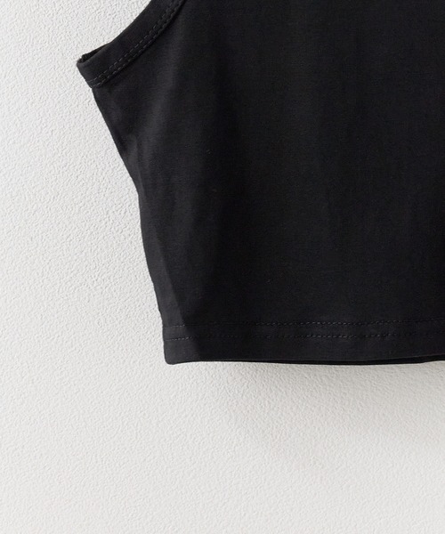 Chick（チック）の「cropped Tanktop / クロップド丈 タンクトップ（タンクトップ・レディース・ベージュ/ホワイト/ブラック/グレー・FREE）」の7枚目の写真