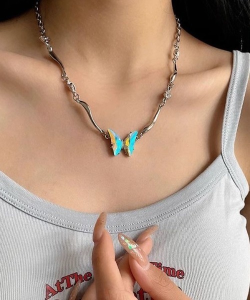 FreeZone（フリーゾーン）の「蝶 ネックレス（ネックレス・メンズ・シルバー・FREE）」の5枚目の写真