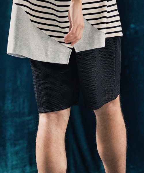 ANGENEHM(アンゲネーム)の「mp13332-Sheer fabric shorts シアーショートパンツ(その他パンツ・メンズ・ブラック・S/M/L)」の8枚目の写真
