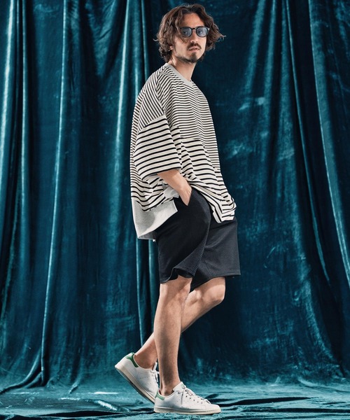 ANGENEHM(アンゲネーム)の「mp13332-Sheer fabric shorts シアーショートパンツ(その他パンツ・メンズ・ブラック・S/M/L)」の3枚目の写真