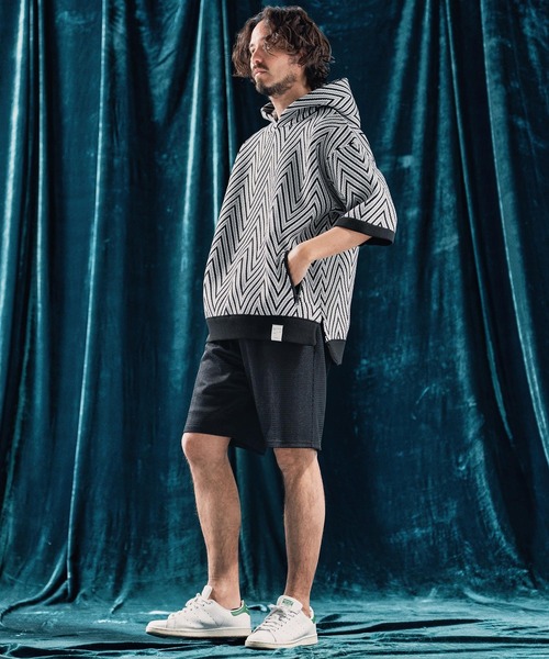 ANGENEHM(アンゲネーム)の「mp13332-Sheer fabric shorts シアーショートパンツ(その他パンツ・メンズ・ブラック・S/M/L)」の2枚目の写真