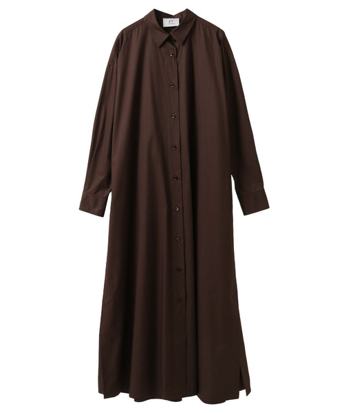 1er Arrondissement（プルミエアロンディスモン）の「ハイポリコットンシャツドレス（ドレス・レディース・ダークネイビー/イエロー系その他5/ダークブラウン・38/36）」の18枚目の写真