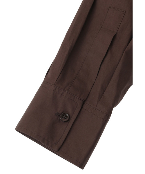 1er Arrondissement（プルミエアロンディスモン）の「ハイポリコットンシャツドレス（ドレス・レディース・ダークネイビー/イエロー系その他5/ダークブラウン・38/36）」の22枚目の写真