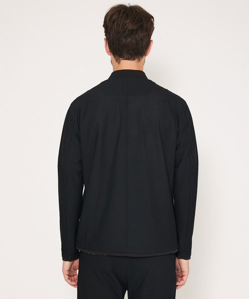 DESIGNWORKS（デザインワークス）の「【セットアップ対応】ナイロン トリコットメッシュ アクティブブルゾン / ウォッシャブル / ストレッチ（ブルゾン・メンズ・ストライプ/ブラック/グレー・46/48/50）」の16枚目の写真