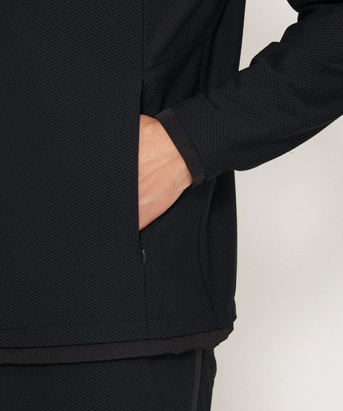 DESIGNWORKS（デザインワークス）の「【セットアップ対応】ナイロン トリコットメッシュ アクティブブルゾン / ウォッシャブル / ストレッチ（ブルゾン・メンズ・ストライプ/ブラック/グレー・46/48/50）」の19枚目の写真