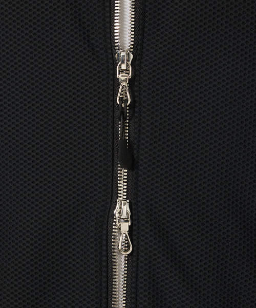 DESIGNWORKS（デザインワークス）の「【セットアップ対応】ナイロン トリコットメッシュ アクティブブルゾン / ウォッシャブル / ストレッチ（ブルゾン・メンズ・ストライプ/ブラック/グレー・46/48/50）」の20枚目の写真