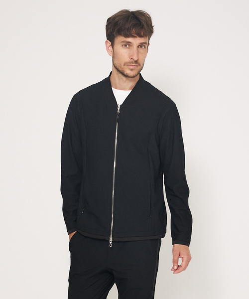 DESIGNWORKS（デザインワークス）の「【セットアップ対応】ナイロン トリコットメッシュ アクティブブルゾン / ウォッシャブル / ストレッチ（ブルゾン・メンズ・ストライプ/ブラック/グレー・46/48/50）」の11枚目の写真