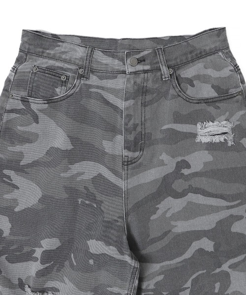 SHORT ROUND（ショートラウンド）の「SHORT ROUND/ドッキングデニムパンツ（デニムパンツ・メンズ・ブラック系3・LARGE/MEDIUM）」の2枚目の写真