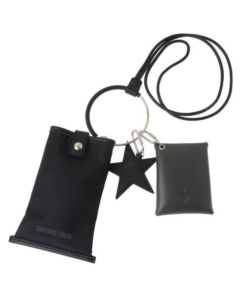 CONVERSE TOKYO(コンバーストウキョウ)の「NYLON MULTI RING SHOULDER BAG(ショルダーバッグ・レディース・カーキ/ブラック・FREE)」の2枚目の写真