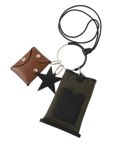 CONVERSE TOKYO(コンバーストウキョウ)の「NYLON MULTI RING SHOULDER BAG(ショルダーバッグ・レディース・カーキ/ブラック・FREE)」の3枚目の写真
