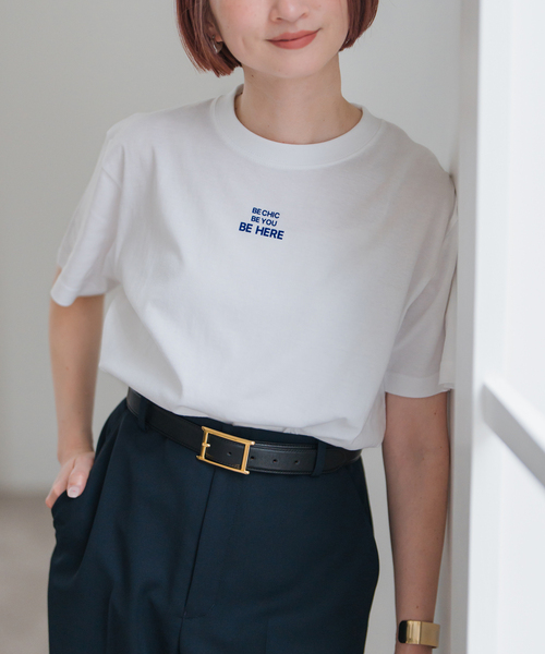 Spick & Span（スピックアンドスパン）の「メッセージロゴTシャツ（Tシャツ/カットソー・レディース・レッド/ブラック/ブルー・FREE）」の13枚目の写真