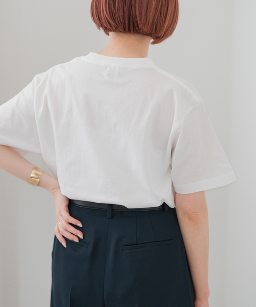 Spick & Span（スピックアンドスパン）の「メッセージロゴTシャツ（Tシャツ/カットソー・レディース・レッド/ブラック/ブルー・FREE）」の11枚目の写真