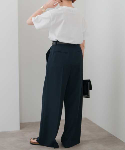 Spick & Span（スピックアンドスパン）の「メッセージロゴTシャツ（Tシャツ/カットソー・レディース・レッド/ブラック/ブルー・FREE）」の9枚目の写真