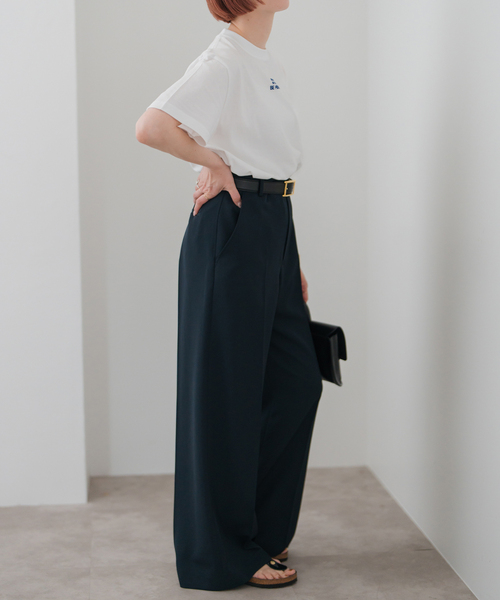 Spick & Span（スピックアンドスパン）の「メッセージロゴTシャツ（Tシャツ/カットソー・レディース・レッド/ブラック/ブルー・FREE）」の8枚目の写真