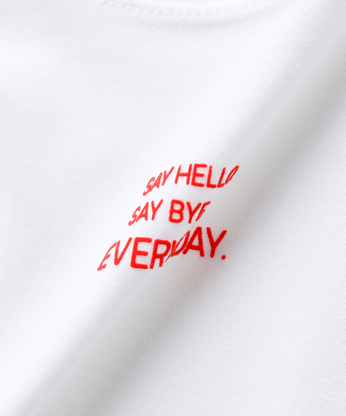 Spick & Span（スピックアンドスパン）の「メッセージロゴTシャツ（Tシャツ/カットソー・レディース・レッド/ブラック/ブルー・FREE）」の22枚目の写真