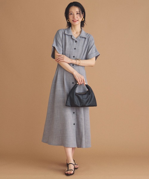 セール】【新色追加】タックフレアシャツワンピース(シャツ セール】【新色追加】タックフレアシャツワンピース(シャツ