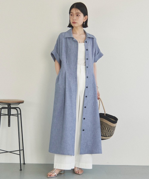 ぱやて 美品*Theory シャツワンピース ベルト フレア タック ぱやて様専用 美品*Theory シャツワンピース ベルト フレア