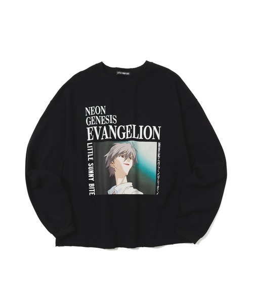 Little sunny bite(リトルサニーバイト)の「/evangelion x little sunny bite/ long tee(Tシャツ/カットソー・レディース・ホワイト/ブラック・SMALL/MEDIUM)」の2枚目の写真