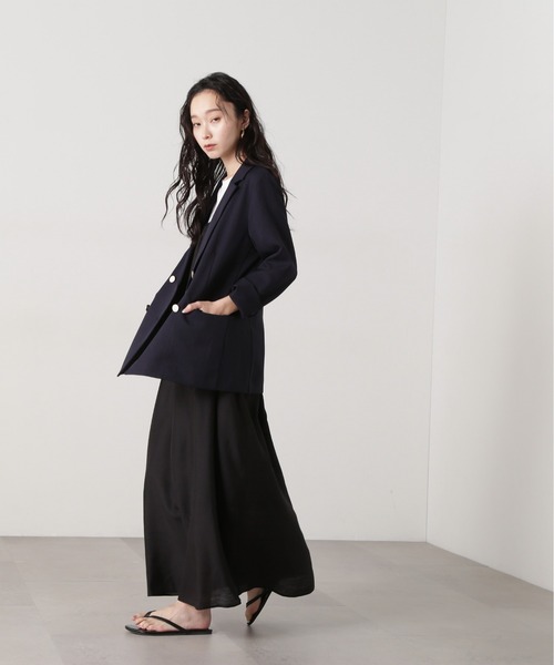 N.（N. Natural Beauty Basic）（エヌエヌナチュラルビューティーベーシック）の「ギャザーキャミワンピース（ワンピース・レディース・ブラック/ベージュ/オレンジ・MEDIUM）」の20枚目の写真