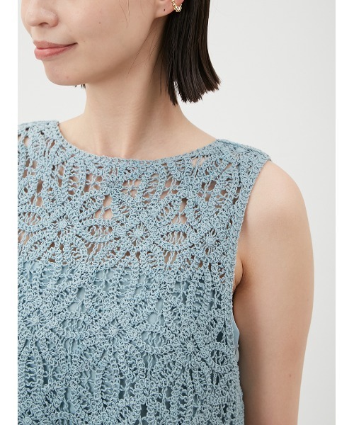 Mila Owen（ミラオーウェン）の「クロシェニットレイヤード