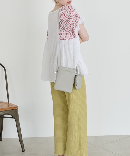 Crisp(クリスプ)の「ポーチ付きミニショルダーバッグ(ショルダーバッグ・レディース・ホワイト/ライトグレー/ブルー・FREE)」の12枚目の写真