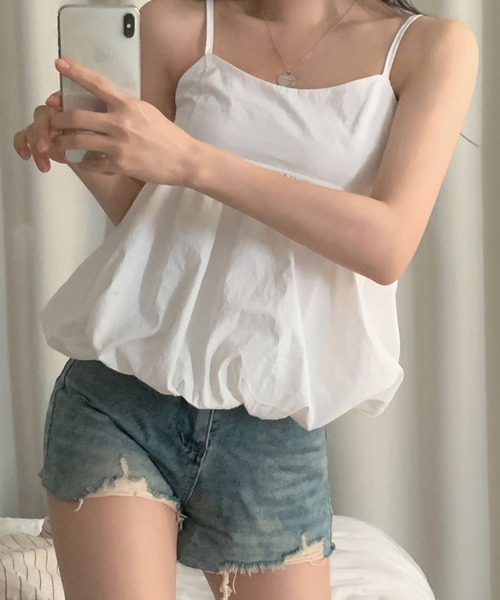 ペプラムバルンキャミソール ROOP TOKYO キャミソール Balloon Peplum Camisole / バルーン