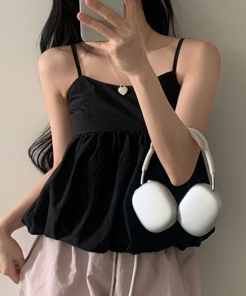 ペプラムバルンキャミソール ROOP TOKYO キャミソール Balloon Peplum Camisole / バルーン