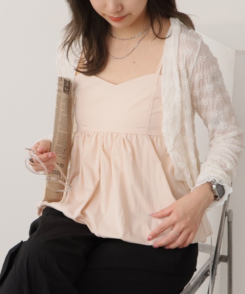 セール】Balloon Peplum Camisole / バルーンペプラム