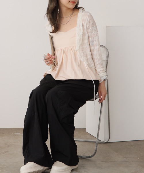 ペプラムバルンキャミソール ROOP TOKYO キャミソール Balloon Peplum Camisole / バルーン