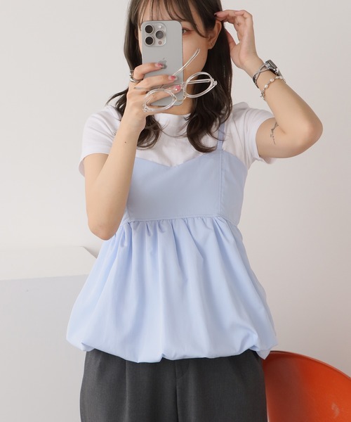 セール】Balloon Peplum Camisole / バルーンペプラム