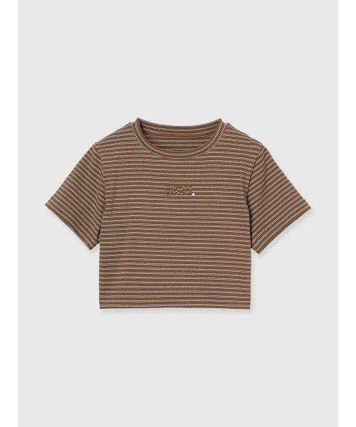 EIMY ISTOIRE（エイミーイストワール）の「eimyボーダー Tシャツ（Tシャツ/カットソー・レディース・ブラウン/ピンク/ブラック・F）」の13枚目の写真