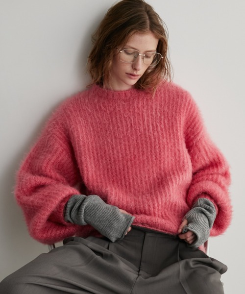 セール】ラメフェザーヤーンプルオーバー（ニット/セーター）｜Auntie