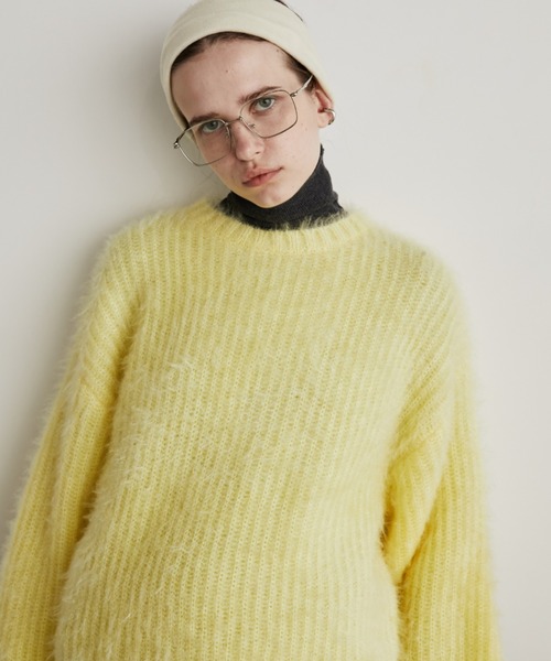 Auntie Rosa Holiday（アンティローザホリデー）の「ラメフェザーヤーンプルオーバー（ニット/セーター・レディース・ブルー/ブラック/ピンク/レッド/イエロー・FREE）」の14枚目の写真