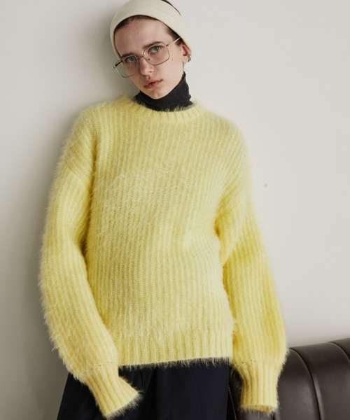 Auntie Rosa Holiday（アンティローザホリデー）の「ラメフェザーヤーンプルオーバー（ニット/セーター・レディース・ブルー/ブラック/ピンク/レッド/イエロー・FREE）」の6枚目の写真