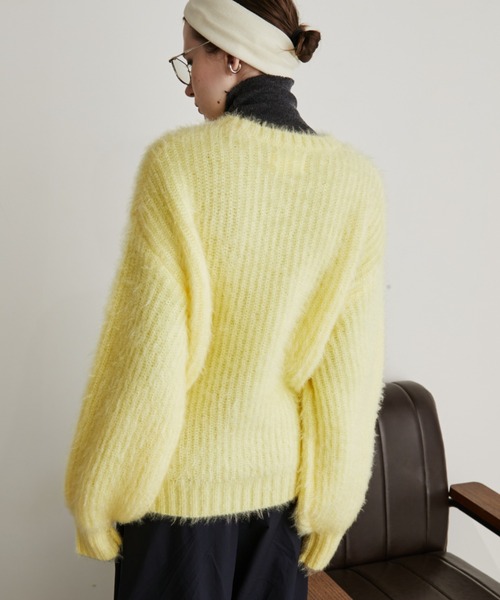 Auntie Rosa Holiday（アンティローザホリデー）の「ラメフェザーヤーンプルオーバー（ニット/セーター・レディース・ブルー/ブラック/ピンク/レッド/イエロー・FREE）」の9枚目の写真