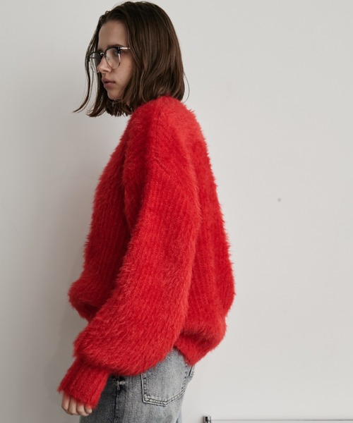 Auntie Rosa Holiday（アンティローザホリデー）の「ラメフェザーヤーンプルオーバー（ニット/セーター・レディース・ブルー/ブラック/ピンク/レッド/イエロー・FREE）」の16枚目の写真