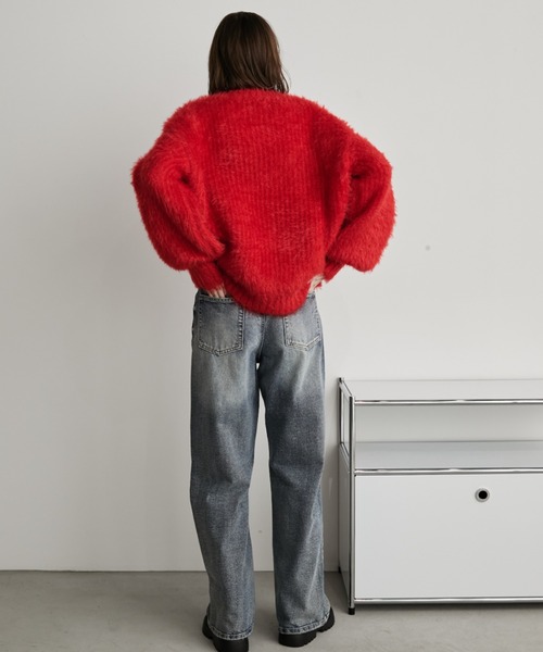 Auntie Rosa Holiday（アンティローザホリデー）の「ラメフェザーヤーンプルオーバー（ニット/セーター・レディース・ブルー/ブラック/ピンク/レッド/イエロー・FREE）」の21枚目の写真